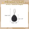 Unique Bargains Marble Triangle Shape Tablecloth Weight Pendant Hooks Black - 2 of 4