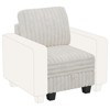 Belffin Plush Corduroy Single Module with Storage for Modular Sectional Sofa - 3 of 4