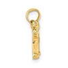 Black Bow Jewelry 14k Yellow Gold 2D Schnauzer Pendant - 2 of 4