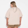 Pride Adult French Terry Short Sleeve Pullover Hoodie - Oatmeal - 2 of 3