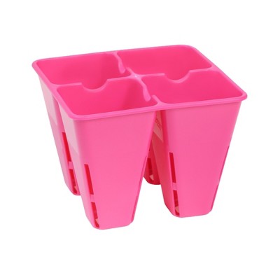 SUNPACK Plastic Seed Starting 4-Cell Square Plug Insert, 5"