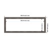 Amanti Art Pinstripe Lead Gray Framed Magnetic Dry Erase Board - 4 of 4