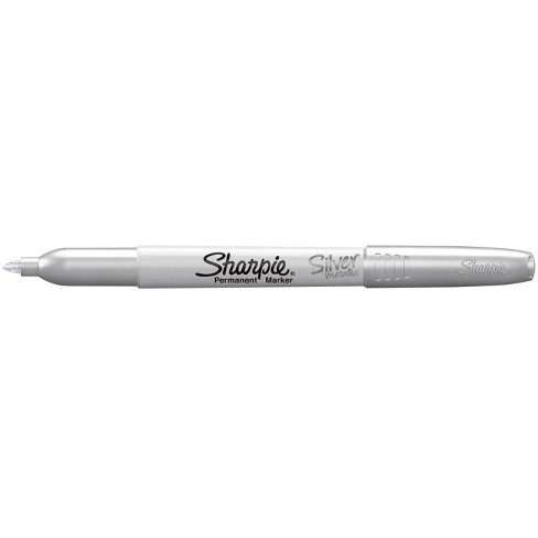 sharpie markers permanent pk metallic tip fine silver target