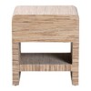 bali & pari Callan Woven Grasscloth 1 Drawer Nightstand Natural/Gold - 3 of 4