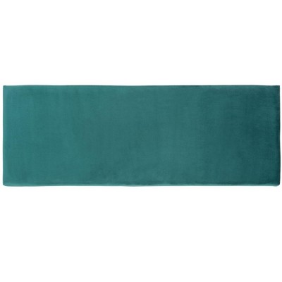 Emerald Velvet and Gold Quatrefoil 45" Bench