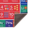 Educational Kids Cotton Rug for Playrooms, Kids Rooms, Classrooms, indoor, Play Rug - Red - 2 of 4