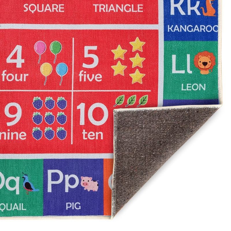 Educational Kids Cotton Rug for Playrooms, Kids Rooms, Classrooms, Indoor, 2 of 14