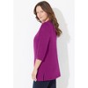 Catherines Women's Plus Size Ultra-Soft Square-Neck Tee - 4 of 4