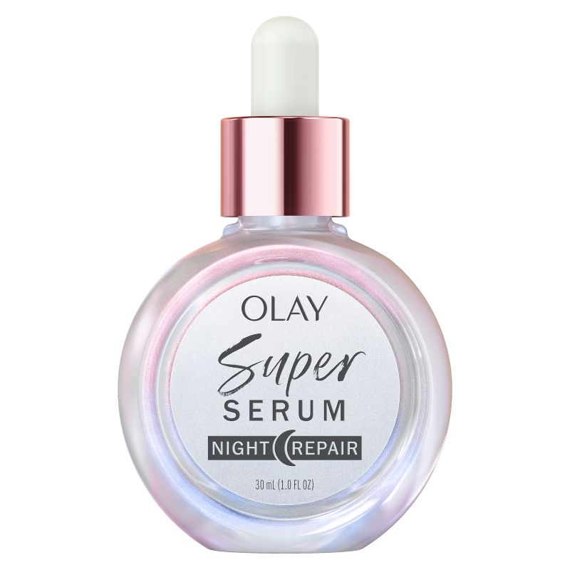 Olay Super Serum Night Repair Face Serum - Fragrance Free - 1.0 fl oz, 1 of 12