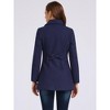 INSPIRE CHIC Women's Turn Down Collar A-Line Single-Breasted Winter Overcoat with Pockets - 4 of 4