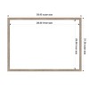 Amanti Art Hardwood Wedge Mocha Framed Dry Erase Magnetic Board - 3 of 4