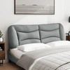 vidaXL Headboard Cushion Light Gray 59.8" Fabric - 3 of 4