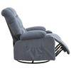 AndMakers Fabric Swivel Manual Recliner with Massage and USB Port - 3 of 4