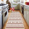 GustoWave Snowflake Christmas Holiday Decorative Area Rug for Bedroom Living Room, White - 2 of 4