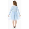Disney Princess Toddler Dress  Long Sleeve Embroidered Daisy Double-Layered Tulle Winter Birthday Party Outfit - 3 of 4
