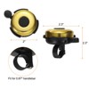 Unique Bargains Aluminum Loud Clear Sound Classic Scooters Bicycle Bells 3 Pcs 2.3" - 2 of 4