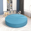 INFURNIC Sofas Multi-Functional Kids Sofa Bed Convertible Modular Couch for Playroom Fun, Blue, 43"*37"*16" - 4 of 4