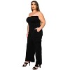 L I V D Women's Yumi Sleeveless Cargo Jumpsuit, Black - 2 of 3
