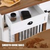 NicBex 44.49Inch Dog Crate Furniture Modern Decorative Dog Cage with 2 Doors,End Table Dog Cage Indoor Use,White+Walnut - 3 of 4