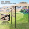 Tangkula 11 x 5 FT Grill BBQ Gazebo w/ Side Awning Double-Tiered Top 2 Side Shelves - 4 of 4