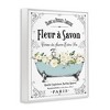 Stupell Industries Vintage Parisian Bathroom Advertisement Floral Blue Tub Framed Giclee Art - 2 of 4