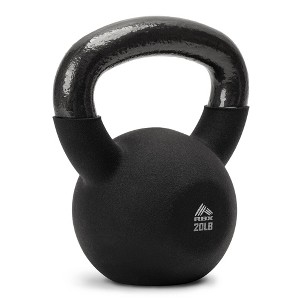 RBX 20lb Neoprene Kettlebell, Non-Slip Coating, Wide Grip Handle