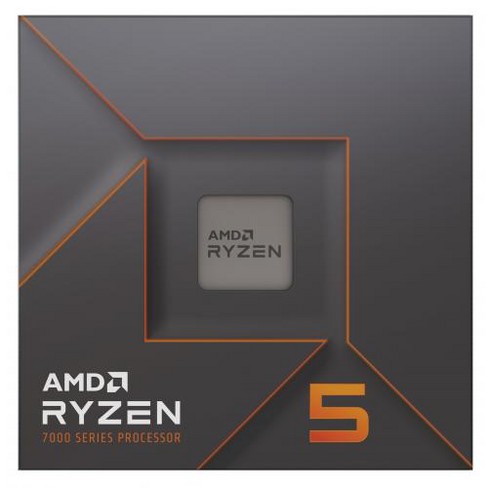 AMD Ryzen 5 7600X 6-core 12-thread Desktop Processor - 6 cores & 12 threads - 4.7GHz- 5.3GHz CPU Speed - 38MB Total Cache - PCIe 4.0 Ready - image 1 of 4