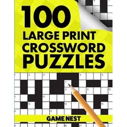 100 large print crossword puzzles by chris king paperback target