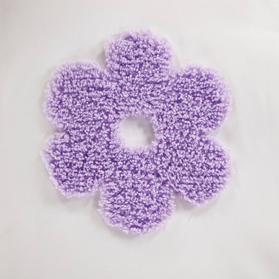 Full/Queen Multicolor Floral Chenille Kids Duvet Cover Set