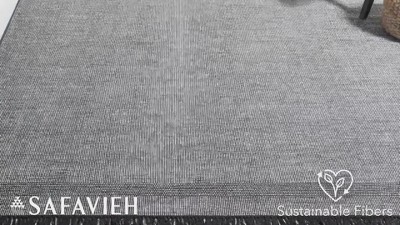 Beige and Ivory Handwoven Cotton Area Rug 5' x 8'