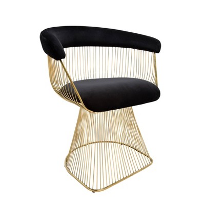Strand Chair Black/Gold - Sagebrook Home