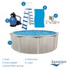 Aquarian Phoenix 18' x 52" Steel Frame Above-Ground Pool Kit, DIY Family Size Backyard Pool with Sand Filter Pump, Ladder, Liner, & Thru-Wall Skimmer - 4 of 4