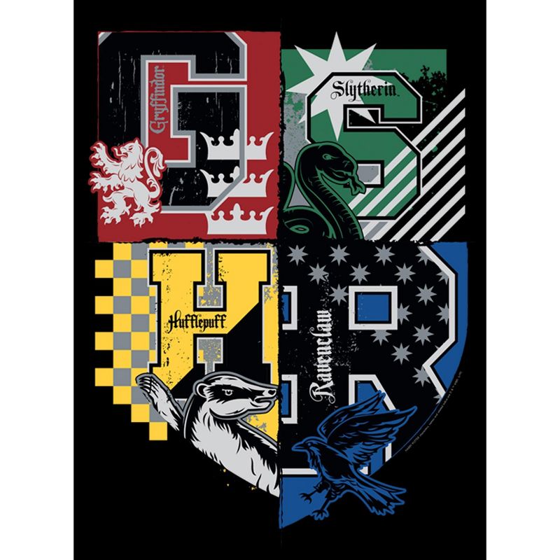 Men's Harry Potter House Crests Shield T-Shirt, 2 of 6