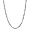 Black Bow Jewelry Men's 6.25mm, 14k White Gold, Flat Beveled Curb Chain Necklace - 3 of 4