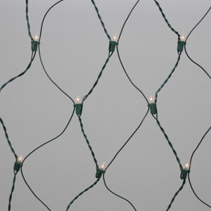 Philips 8'x4' Incandescent Christmas Heavy Duty Net String Light Bulb Color with Green Wire - 1 of 4