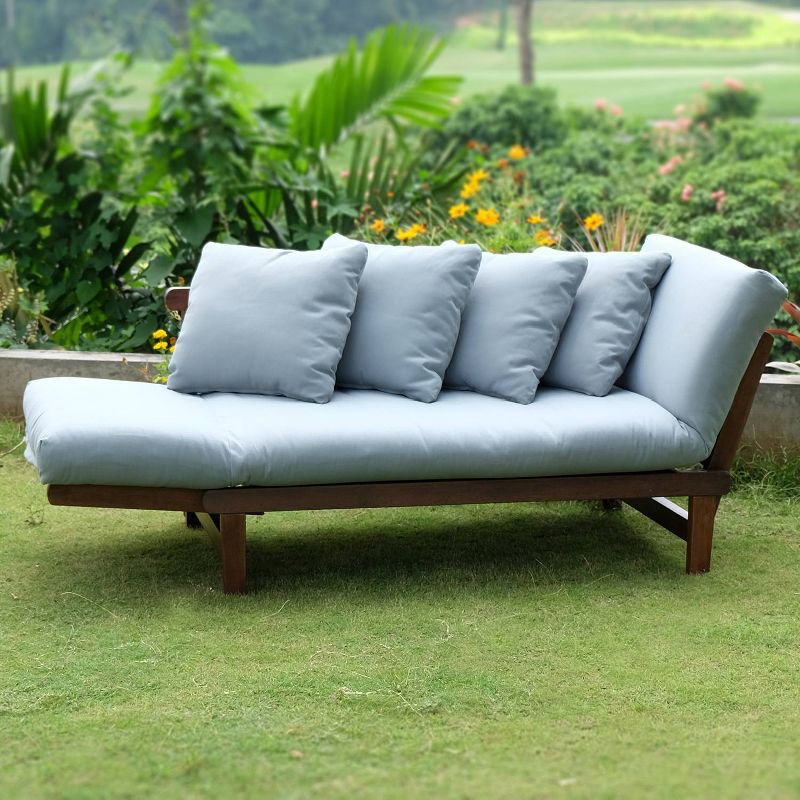 Cambridge Casual Westlake Convertible Mahogany Outdoor Patio Daybed with Cushion, 5 of 15