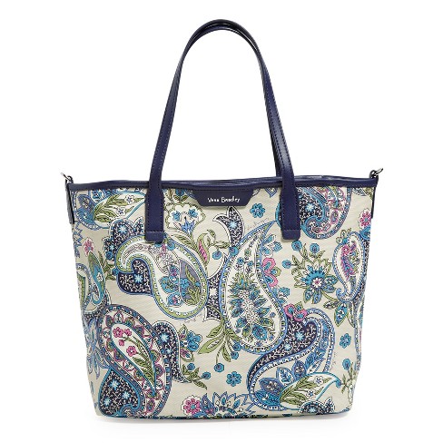 Vera Bradley Women's Cotton Small Vera Tote Bag Handbag, Embroidered Bloom  Boom Navy, One Size : : Clothing, Shoes & Accessories