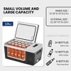 Simzlife 12 Volt Portable Car Refrigerator 19QT(18L) ,  -4℉-50℉, 12/24V DC & 110-240V AC, Mini Car Fridge for Camping, Travel, Truck, Home, Black - 2 of 4