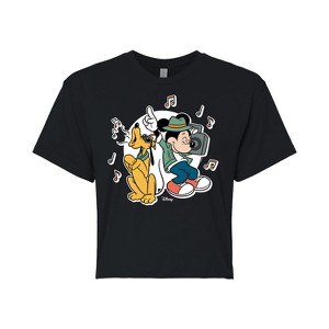 Women's - Disney - Mickey & Friends Cropped Graphic T-Shirt - 1 of 4