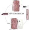 FATMOON Women’s Bifold Wallet - RFID Blocking with 16 Card Slots & Zipper Pocket for Cash, Coins, Credit Cards for Daily Use,Travel - 4 of 4