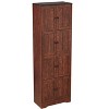 VYNXARIA Tall Storage Cabinet with 8 Doors and 4 Shelves, Wall Storage Cabinet for Living Room, Kitchen, Office, Bedroom, Bathroom, Walnut - 3 of 4