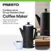 Presto 02815 Cordless Coffee Maker Stainless Steel Percolator, Easy Pour, Black - 2 of 4