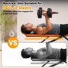 800 LB Capacity Adjustable Weight Bench: 3-Position (Decline/Flat/Incline) for Full-Body Home Gym Workouts. Quick Fold, Space-Saving Design - 3 of 4