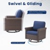Buenhomino 2-Piece Outdoor Wicker Chair Set, Rust-Proof Frame & UV-Resistant Rattan with All-Weather Cushions - 2 of 4