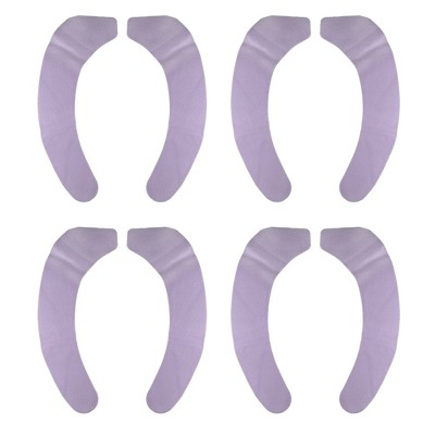 Unique Bargains 4pair Toilet Seat Cover Pad Bathroom Warm Toilet Seat Cushion Washable Reusable