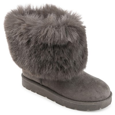 Journee Collection Womens Shanay Round Toe Pull On Winter Boots