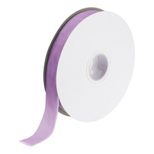 Unique Bargains Soft Single Face Spool Silky Velvet Ribbon for Bouquets DIY Crafts - 1 of 3