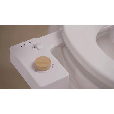 White Bronze Warm Water Bidet Attachment with Adjustable Nozzle