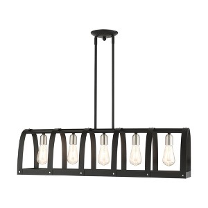 Livex Lighting Stoneridge 5 - Light Chandelier in  Textured Black - 1 of 1