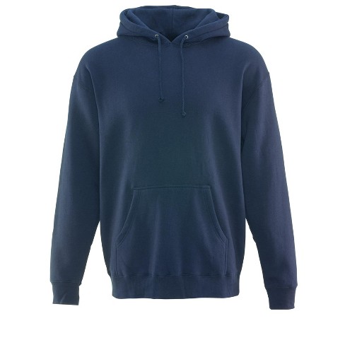 Refrigiwear Men's Heavy-duty Fleece-blend Hoodie Sweatshirt (navy,  3x-large) : Target